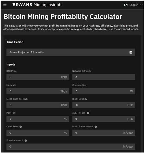 bitcoin mining calculator